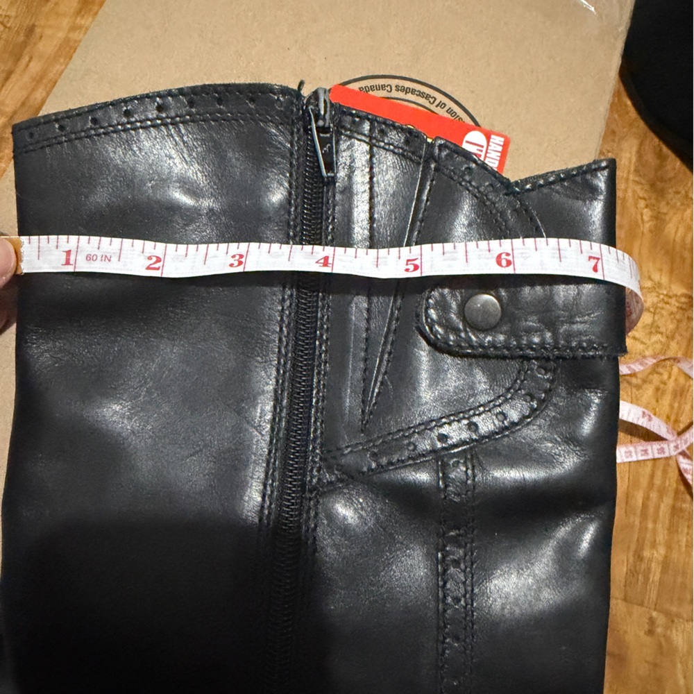 Elle Portuguese Woman's  Leather Zip Boots EU Sz 39 - Picture 14 of 14